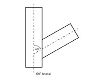 1 to 36 Inch (in) Iron Pipe Size (IPS)/Outside Diameter (OD) 45 Degree (º) Lateral Tee Fitting - 3