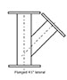 1 to 36 Inch (in) Iron Pipe Size (IPS)/Outside Diameter (OD) 45 Degree (º) Lateral Tee Fitting - 6